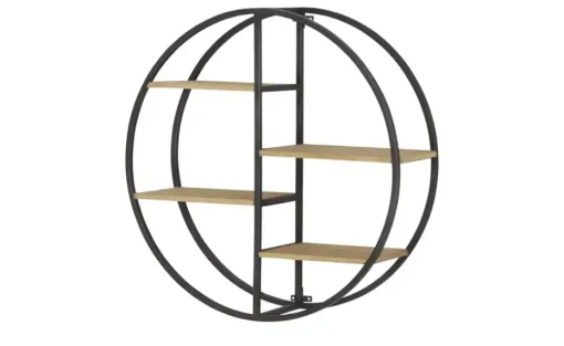 Gray & Jones Wandregal  rund Black Coast One | Höffner