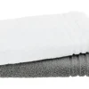 Gästetuch (30 x 50cm), 2er-Set Anthrazit-Weiß Soft Cotton