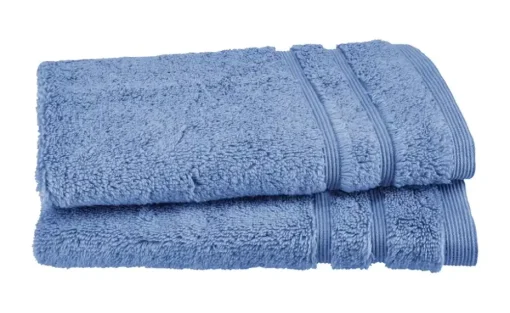 Gästetuch (30 x 50cm), 2er-Set Blau Kuschel Wuschel
