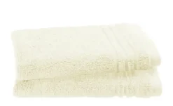 Gästetuch (30 x 50cm), 2er-Set Creme Soft Cotton