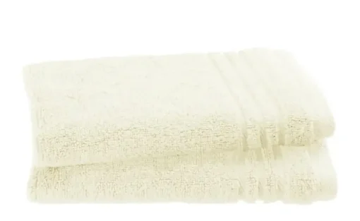 Gästetuch (30 x 50cm), 2er-Set Creme Soft Cotton