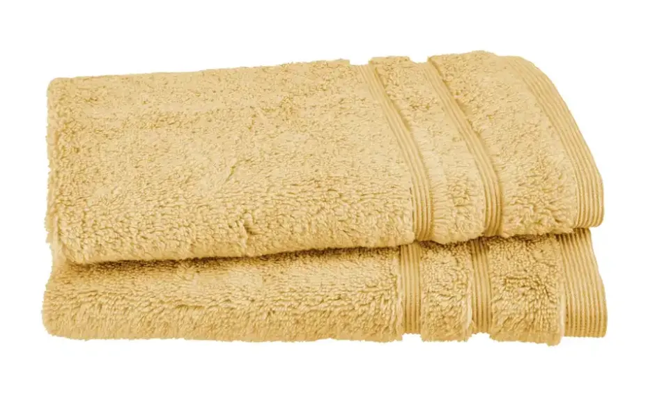 Gästetuch (30 x 50cm), 2er-Set Gelb Kuschel Wuschel