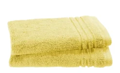 Gästetuch (30 x 50cm), 2er-Set Gelb Soft Cotton