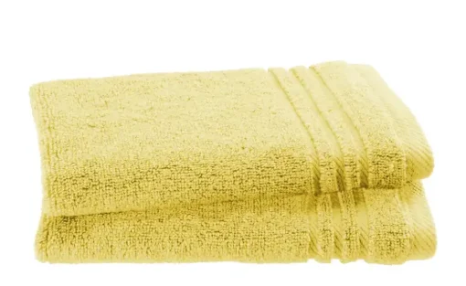 Gästetuch (30 x 50cm), 2er-Set Gelb Soft Cotton