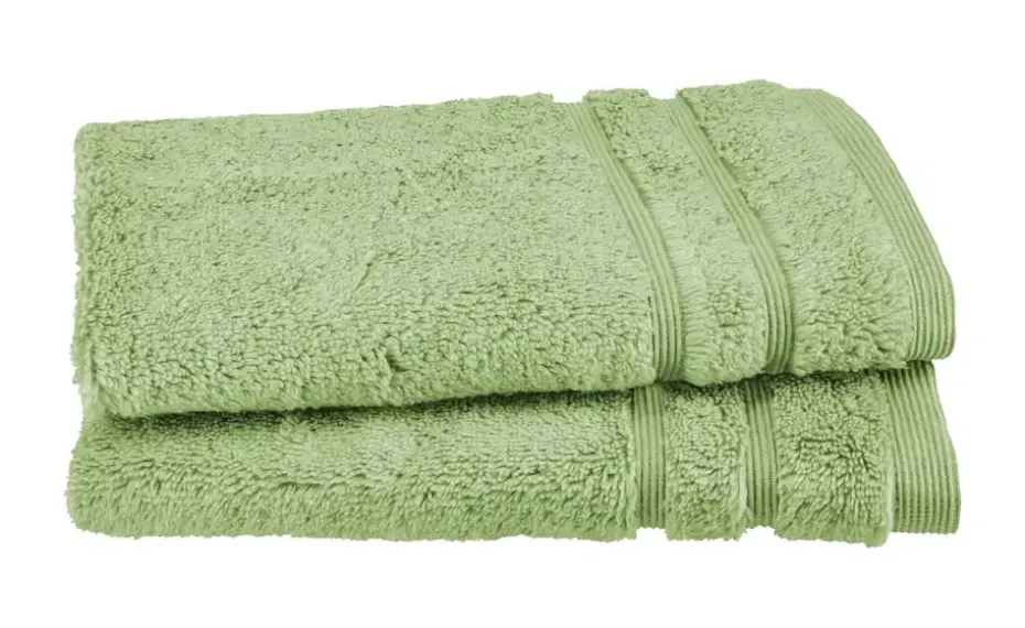 Gästetuch (30 x 50cm), 2er-Set Grün Kuschel Wuschel