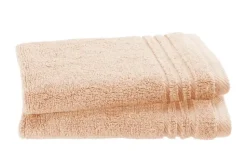 Gästetuch (30 x 50cm), 2er-Set Hellorange Soft Cotton