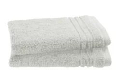 Gästetuch (30 x 50cm), 2er-Set Hellgrau Soft Cotton