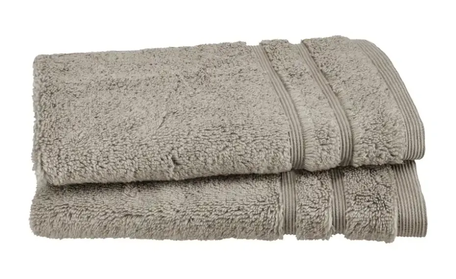 Gästetuch (30 x 50cm), 2er-Set Taupe Kuschel Wuschel