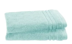 Gästetuch (30 x 50cm), 2er-Set Türkis Soft Cotton