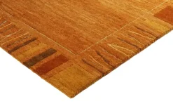 Handgeknüpfter Naturteppich Sensation Silk Rekhi | 90x160 cm, Orange