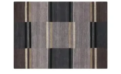 Handgeknüpfter Naturteppich Sensation Silk Soya | 70x140 cm, Dunkelgrau