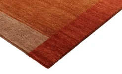 Handgeknüpfter Naturteppich Sensation Silk Lakir | 70x140 cm, Orange