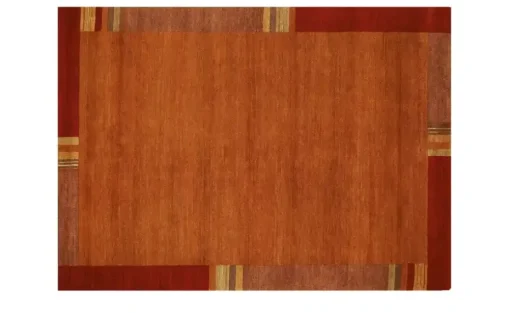 Handgeknüpfter Naturteppich Sensation Silk Lakir | 70x140 cm, Orange