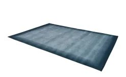 Handgeknüpfter Naturteppich Vinciano Tami | 70x140 cm, Blau