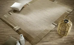Handgeknüpfter Naturteppich Sensation Silk Lakir | 70x140 cm, Cappuccino