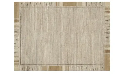 Handgeknüpfter Naturteppich Sensation Silk Rekhi | 90x160 cm, Beige