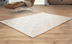 Handgewebter Naturteppich Pantin | Braun, 170x240 cm