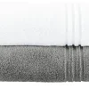 Handtuch (50 x 100cm), 2er-Set Anthrazit-Weiß Soft Cotton