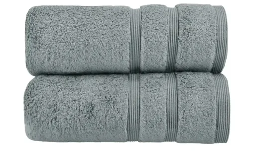 Handtuch (50 x 100cm), 2er-Set Anthrazit Kuschel Wuschel
