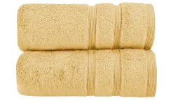 Handtuch (50 x 100cm), 2er-Set Gelb Kuschel Wuschel