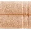 Handtuch (50 x 100cm), 2er-Set Hellorange Soft Cotton