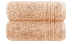 Handtuch (50 x 100cm), 2er-Set Hellorange Soft Cotton