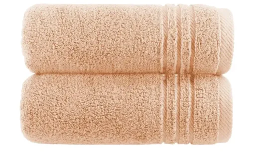Handtuch (50 x 100cm), 2er-Set Hellorange Soft Cotton