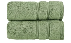 Handtuch (50 x 100cm), 2er-Set Moosgrün Kuschel Wuschel