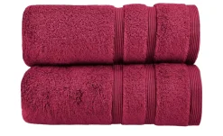 Handtuch (50 x 100cm), 2er-Set Rubinrot Kuschel Wuschel