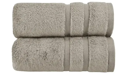 Handtuch (50 x 100cm), 2er-Set Taupe Kuschel Wuschel
