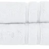 Handtuch (50 x 100cm), 2er-Set Weiß Kuschel Wuschel