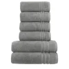Handtuch-Set Anthrazit, 6-teilig  Soft Cotton | Höffner