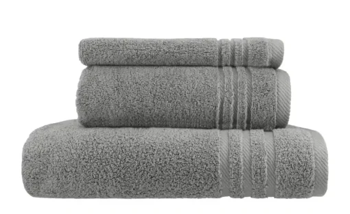 Handtuch-Set Anthrazit, 3-teilig Soft Cotton | Höffner