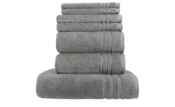 Handtuch-Set Anthrazit, 7-teilig Soft Cotton | Höffner