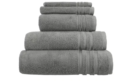 Handtuch-Set Anthrazit, 5-teilig Soft Cotton | Höffner