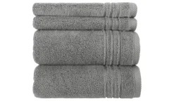 Handtuch-Set Anthrazit, 4-teilig Soft Cotton | Höffner