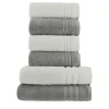 Handtuch-Set Anthrazit-Hellgrau, 6-teilig Soft Cotton
