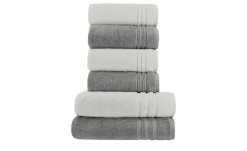 Handtuch-Set Anthrazit-Hellgrau, 6-teilig Soft Cotton