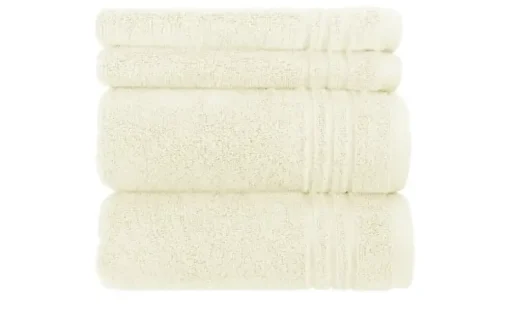 Handtuch-Set Creme, 4-teilig Soft Cotton | Höffner