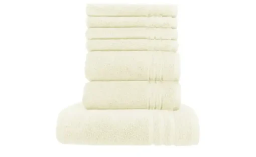 Handtuch-Set Creme, 7-teilig Soft Cotton | Höffner