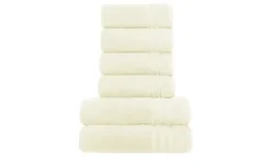 Handtuch-Set Creme, 6-teilig Soft Cotton | Höffner