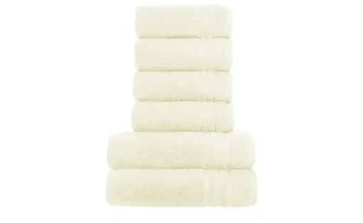 Handtuch-Set Creme, 6-teilig Soft Cotton | Höffner
