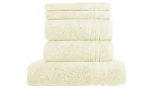 Handtuch-Set Creme, 5-teilig  Soft Cotton | Höffner