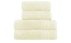 Handtuch-Set Creme, 4-teilig Soft Cotton | Höffner