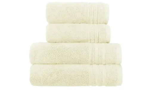 Handtuch-Set Creme, 4-teilig Soft Cotton | Höffner