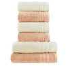 Handtuch-Set Creme-Hellorange, 6-teilig Soft Cotton