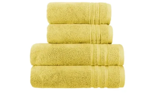 Handtuch-Set Gelb, 4-teilig Soft Cotton | Möbel Höffner