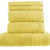Handtuch-Set Gelb, 5-teilig  Soft Cotton | Höffner