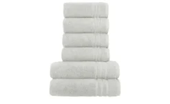 Handtuch-Set Hellgrau, 6-teilig Soft Cotton | Höffner