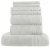 Handtuch-Set Hellgrau, 7-teilig Soft Cotton | Höffner